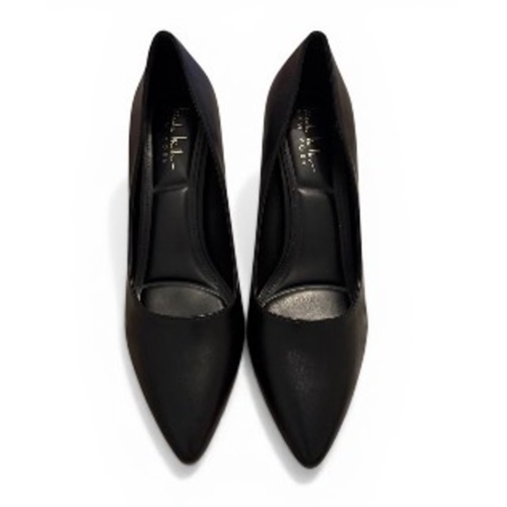 Nicole Miller New York Womens Pointed Toe Pumps Black Stiletto Heels Size 9.5